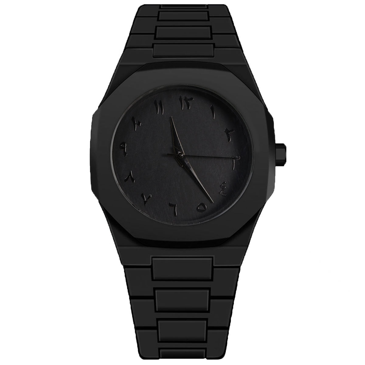 2026 Men's Luxury Black Wristwatch Women Azan Islamic Prayer Times Arabic Religious Watch
