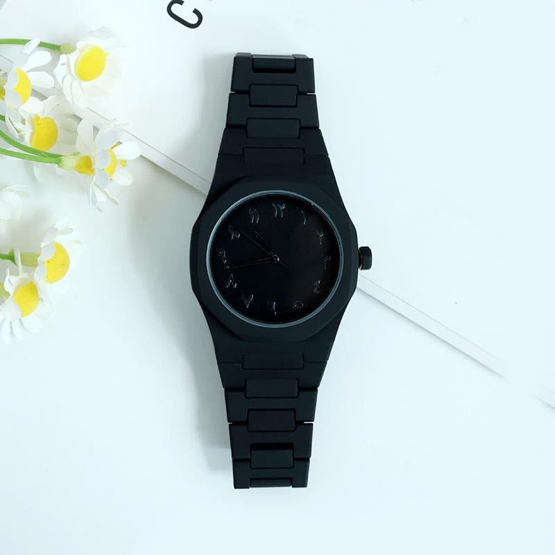2026 Men's Luxury Black Wristwatch Women Azan Islamic Prayer Times Arabic Religious Watch