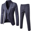 Hot Selling Men's Three-Piece Breathable Pants Suits for Summer for Groomsmen and Groom Wedding