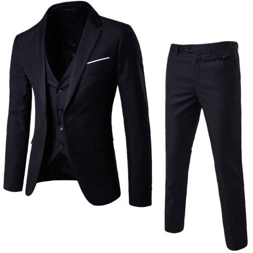 Hot Selling Men's Three-Piece Breathable Pants Suits for Summer for Groomsmen and Groom Wedding